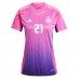 Camisa de Futebol Alemanha Ilkay Gundogan #21 Equipamento Secundário Mulheres Europeu 2024 Manga Curta